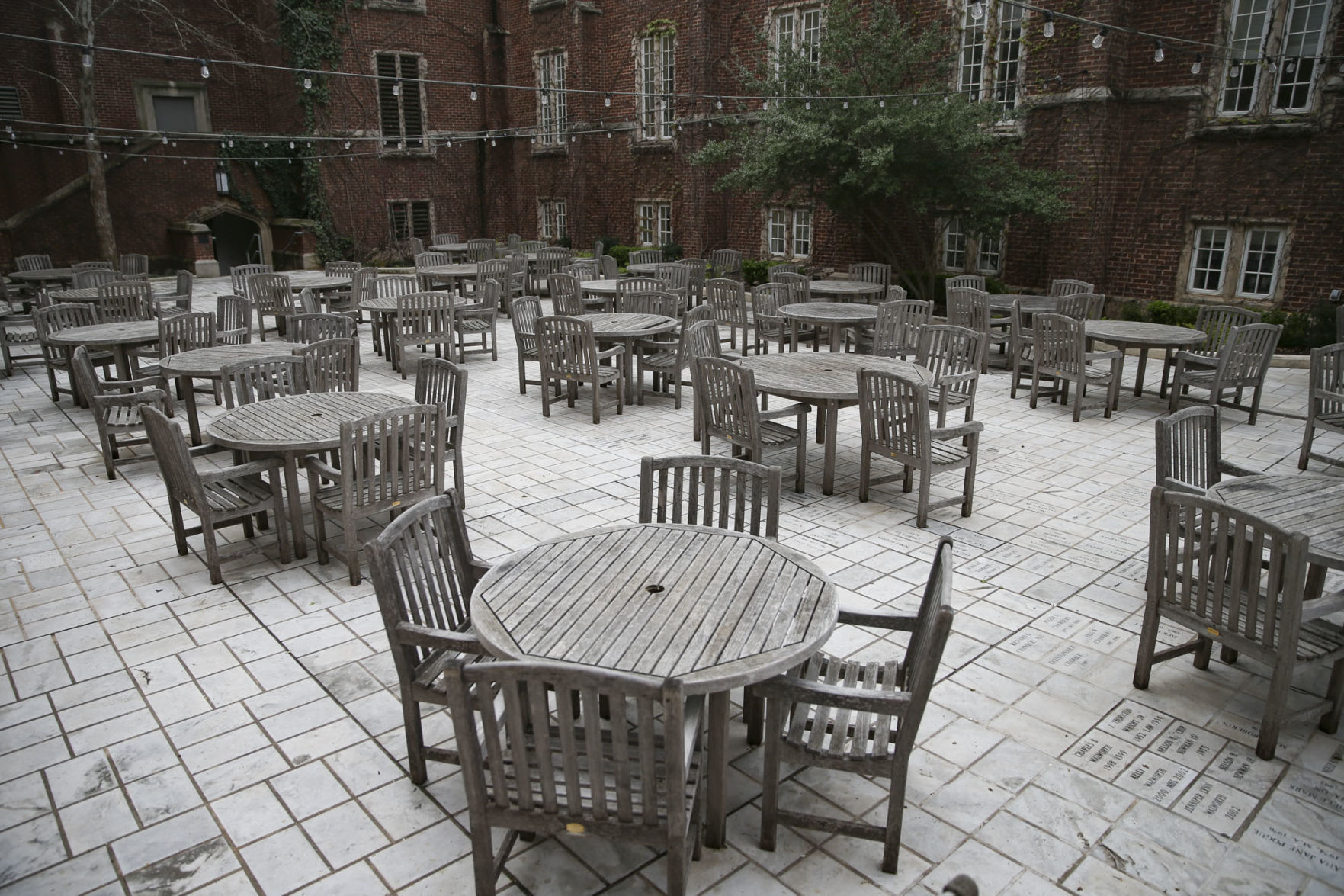 Empty courtyard